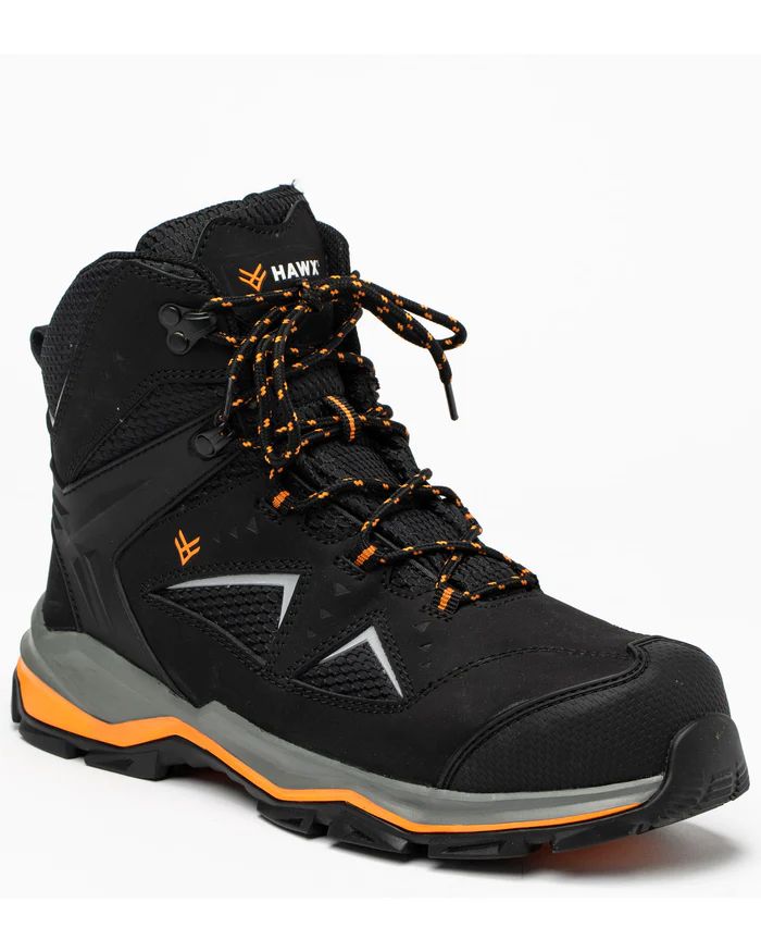 Hawx | Men's Athletic Hiker Boots - Composite Toe | Black