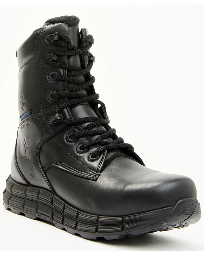 Hawx | Men's 8" Waterproof Work Boots - Composite Toe | Black